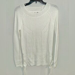 SO Off White Crew Neck Sweater
